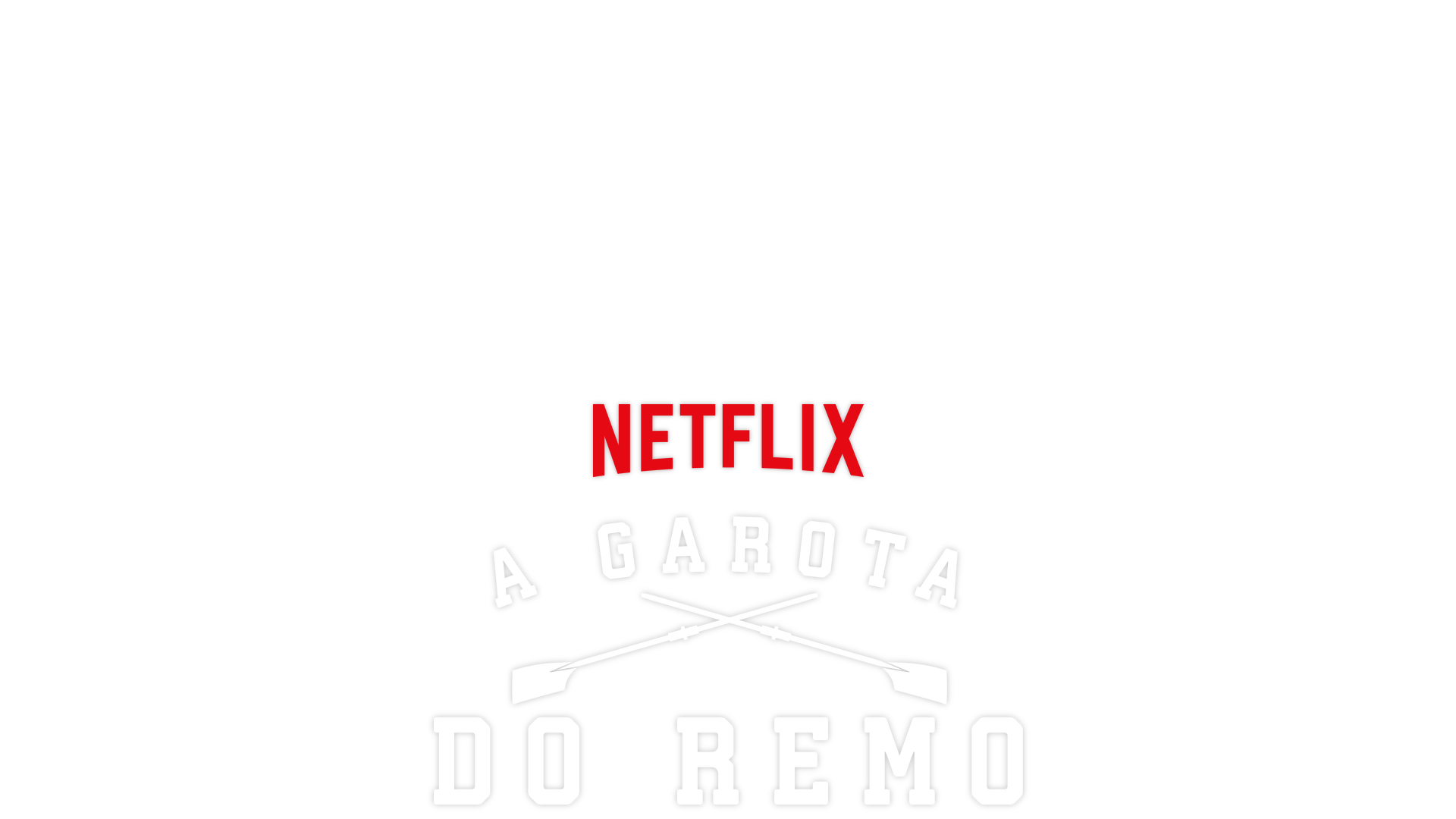 Logotipo oficial de A Garota do Remo em uma imagem promocional da série